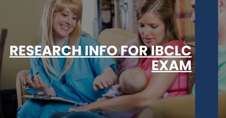 Research Info for IBCLC Exam Feature Image